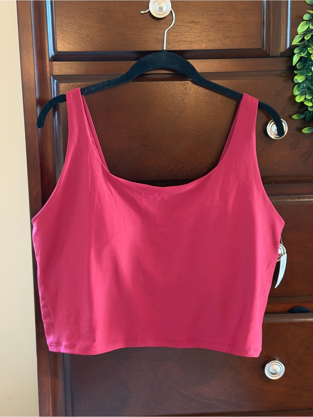 Old Navy Brick Red Crop Tank Top